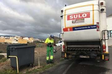 Telde duplica los servicios de limpieza y desinfección en el casco y barrios (Foto TA)
